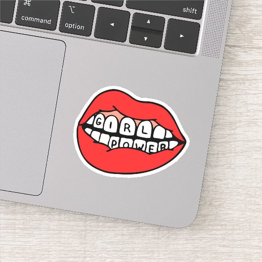 Girl Power Lips Sticker (Detail)