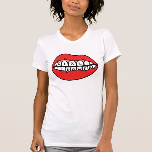 Girl Power Lips T-shirt (Voorkant)