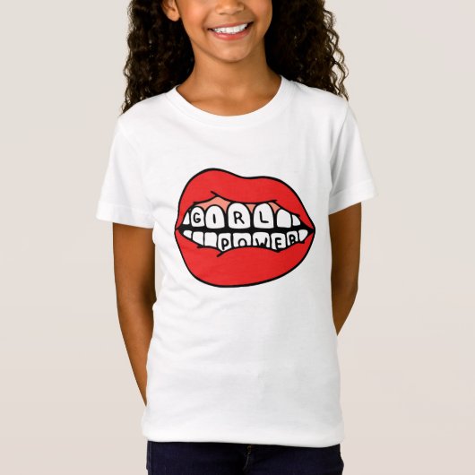 Girl Power Lips T-shirt (Voorkant)