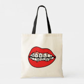 Girl Power Lips Tote Bag (Achterkant)