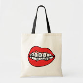 Girl Power Lips Tote Bag (Voorkant)