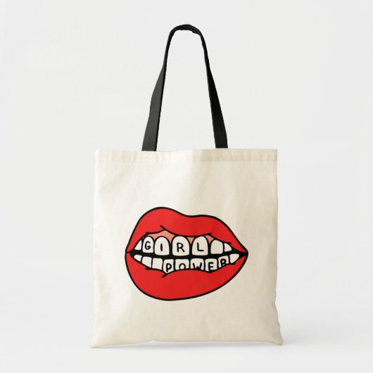 Girl Power Lips Tote Bag (Voorkant)