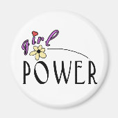 Girl Power Magneet (Voorkant)