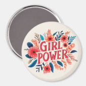 Girl Power Magneet (Voorkant / Achterkant)