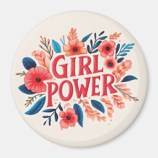 Girl Power Magneet (Voorkant)