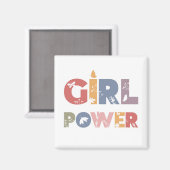 Girl Power Magneet (Voorkant / Achterkant)