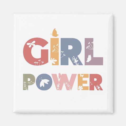 Girl Power Magneet (Voorkant)