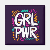 Girl Power Magneet (Voorkant)