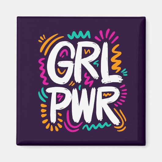 Girl Power Magneet (Voorkant)