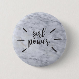 Girl Power Marble Ronde Button 5,7 Cm