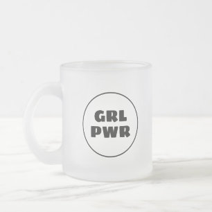 Girl Power Matglas Koffiemok