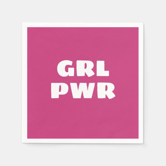 Girl Power Napkins Servet (Voorkant)