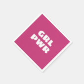 Girl Power Napkins Servet (Hoek)