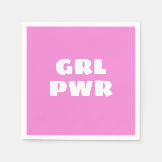 Girl Power Napkins Servet (Voorkant)