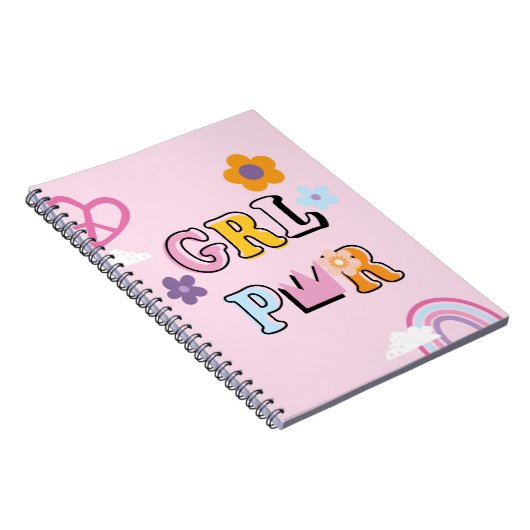 Girl Power Pattern Notitieboek (Rechterzijde)