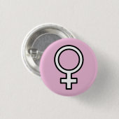 Girl Power Pin Ronde Button 3,2 Cm (Voorkant /achterkant)