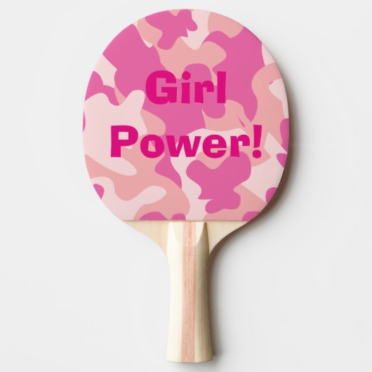 Girl Power Ping Pong Paddle Tafeltennisbatje (Voorkant)