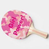 Girl Power Ping Pong Paddle Tafeltennisbatje (Zijkant)