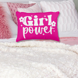 Girl Power Pink Accent Pillow Accent Kussen