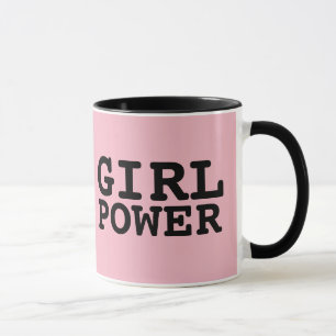GIRL POWER PINK COFFEE MUGS MOK