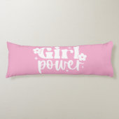 Girl Power Pink Lichaamskussen (Voorkant)