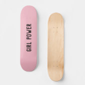 GIRL POWER PINK SKATEBOARDS (Voorkant)