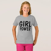 GIRL POWER Pink T-shirts (Voorkant volledig)