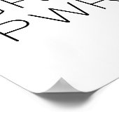 Girl Power Print, GRL PWR, feministische afdruk Poster (Hoek)