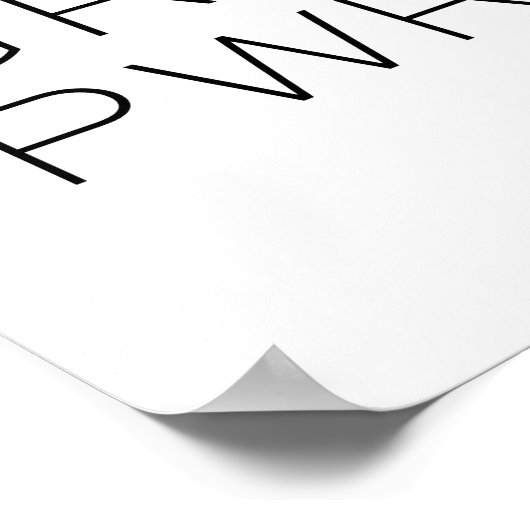 Girl Power Print, GRL PWR, feministische afdruk Poster (Hoek)