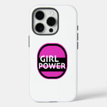 Girl Power print nieuwigheid, wit lettertype