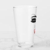 Girl Power Red Kiss Lips Makeup Vrijgezellenfeest Glas (Rechts)