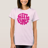 -Girl Power Retro Style T-Shirt (Voorkant)