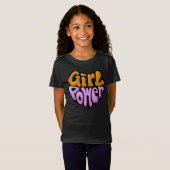 -Girl Power Retro Style T-Shirt (Voorkant volledig)