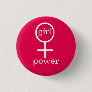 Girl Power Ronde Button 3,2 Cm