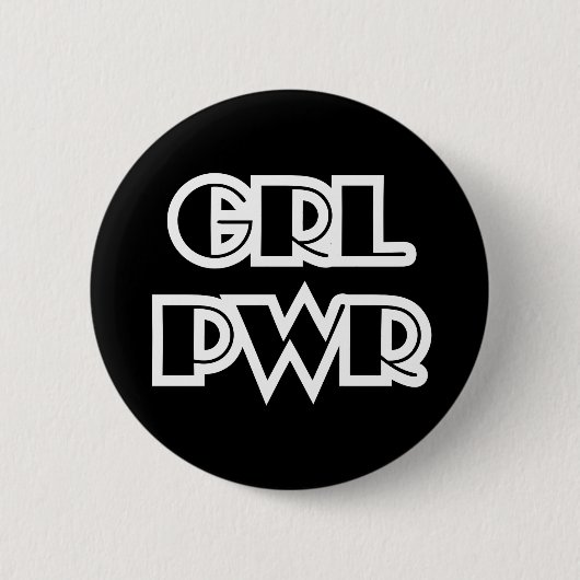 Girl Power Ronde Button 5,7 Cm (Voorkant)