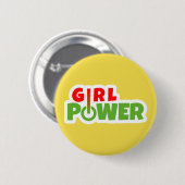 Girl Power Ronde Button 5,7 Cm (Voorkant /achterkant)