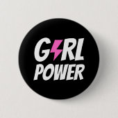 Girl Power Ronde Button 5,7 Cm (Voorkant)