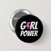 Girl Power Ronde Button 5,7 Cm (Voorkant /achterkant)