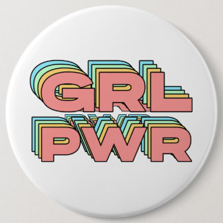 GIRL POWER RONDE BUTTON 6,0 CM
