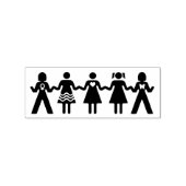 Girl Power Rubberstempel (Afrduk)