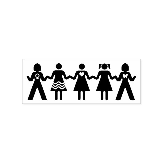 Girl Power Rubberstempel (Afrduk)