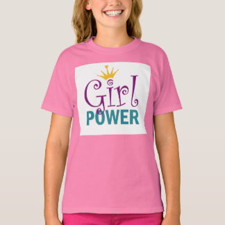Girl Power ruffled t-shirt
