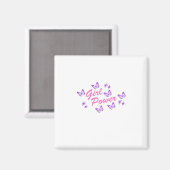 Girl Power S Stickers Sticker Magneet (Voorkant / Achterkant)