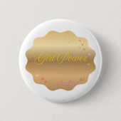 Girl Power Shape Ronde Button 5,7 Cm (Voorkant)