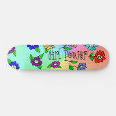 Girl Power Skateboard door Brownielocks (Horizontaal)