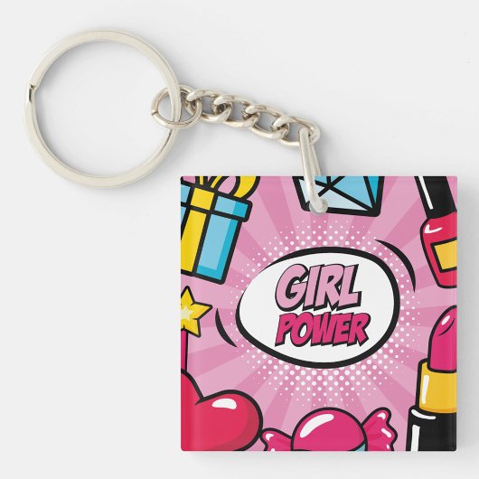Girl Power Sleutelhanger