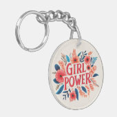 Girl Power Sleutelhanger (Voorkant Links)