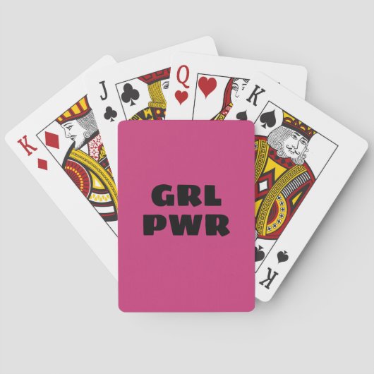 Girl Power - speelkaarten (Achterkant)