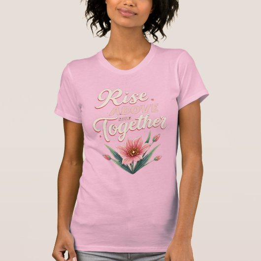 Girl Power: sterk, gedurfd, niet te stoppen roze T T-shirt (Voorkant)