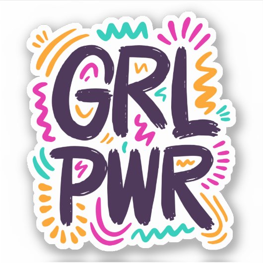 Girl Power Sticker (Voorkant)
